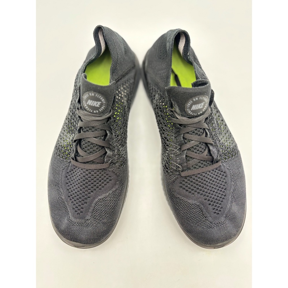 Nike Free RN Flyknit 2018 Mens 11.5 Black Running Shoes 942838-002 - Picture 5 of 8